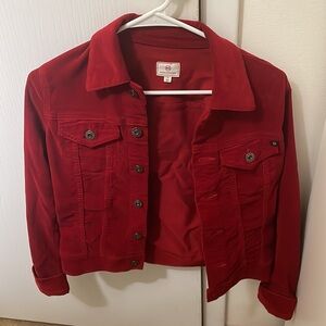 Adriano Goldshmied Denim Style jacket in red corduroy